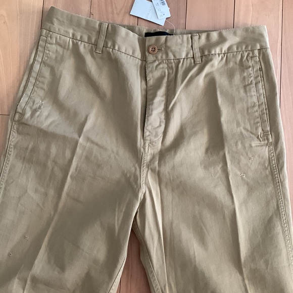 JCrew cotton pants in tan khaki color bottoned fly . Size 10 - Picture 2 of 11